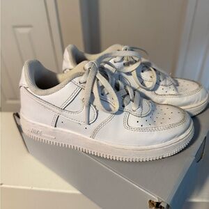 Nike white Air Force 1 LE kids size 13c